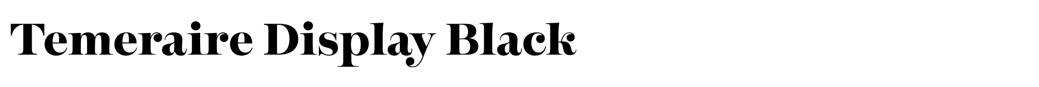 Temeraire Display Black image